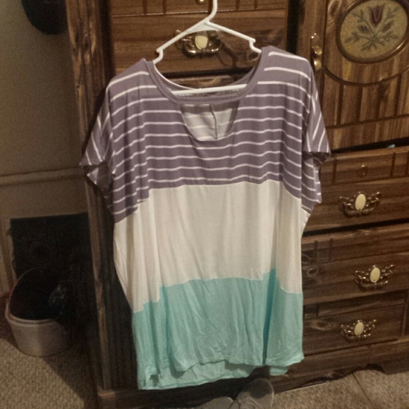 Haptics by Holly Harper block style blouse - Picture 1 of 1